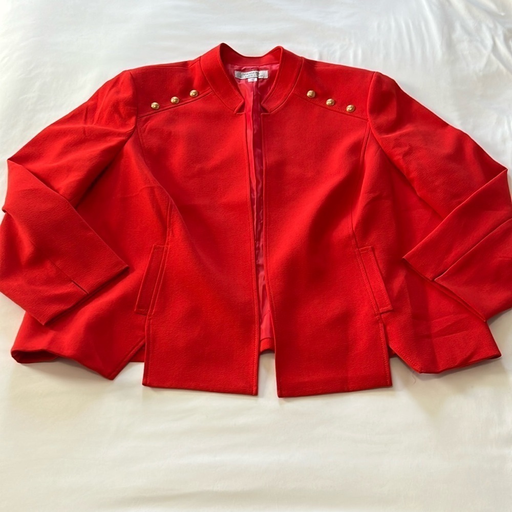 Tahari Red/Orange Blazer